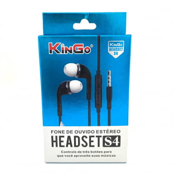 Fone de Ouvido Estéreo Headset S4 KinGo